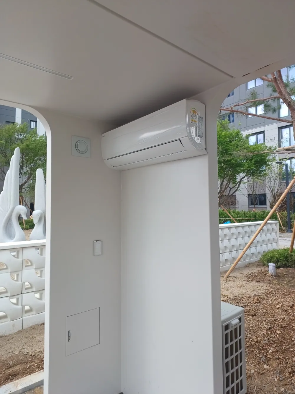 아파트 휴계실 설치 완료 현장 사진